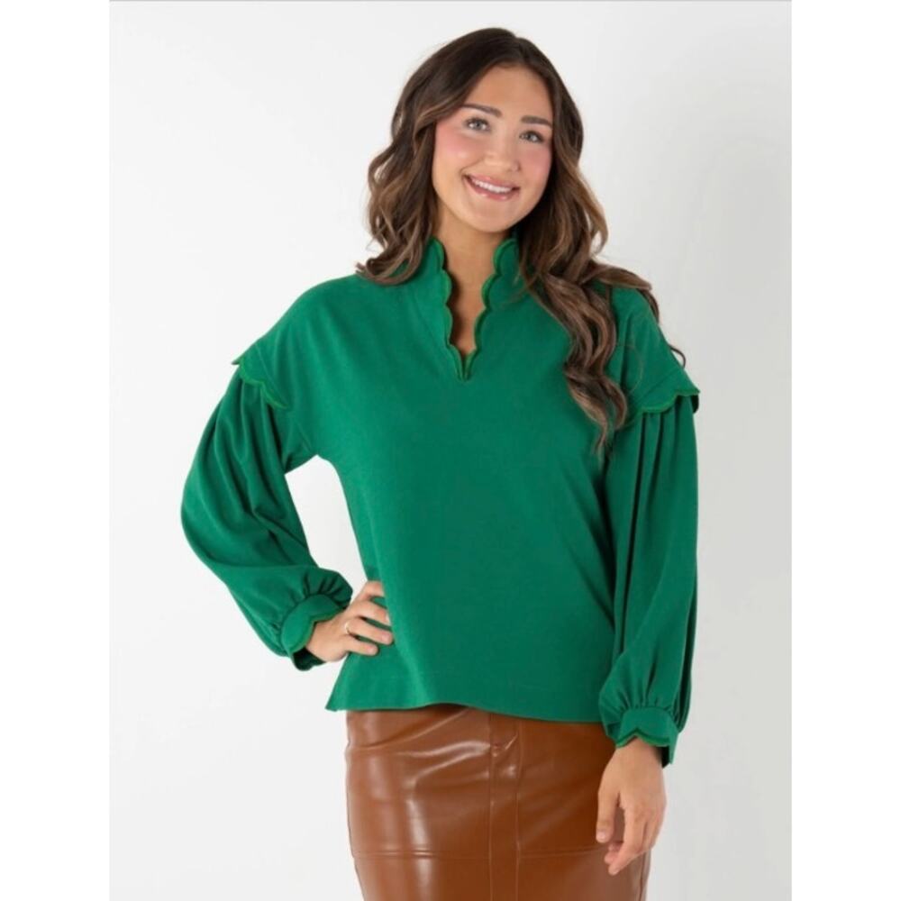 Emily McCarthy ORCHID TOP Green‎ NWT Size small